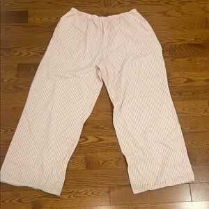 Rue21 Pink and White Vertical Stripe Pants